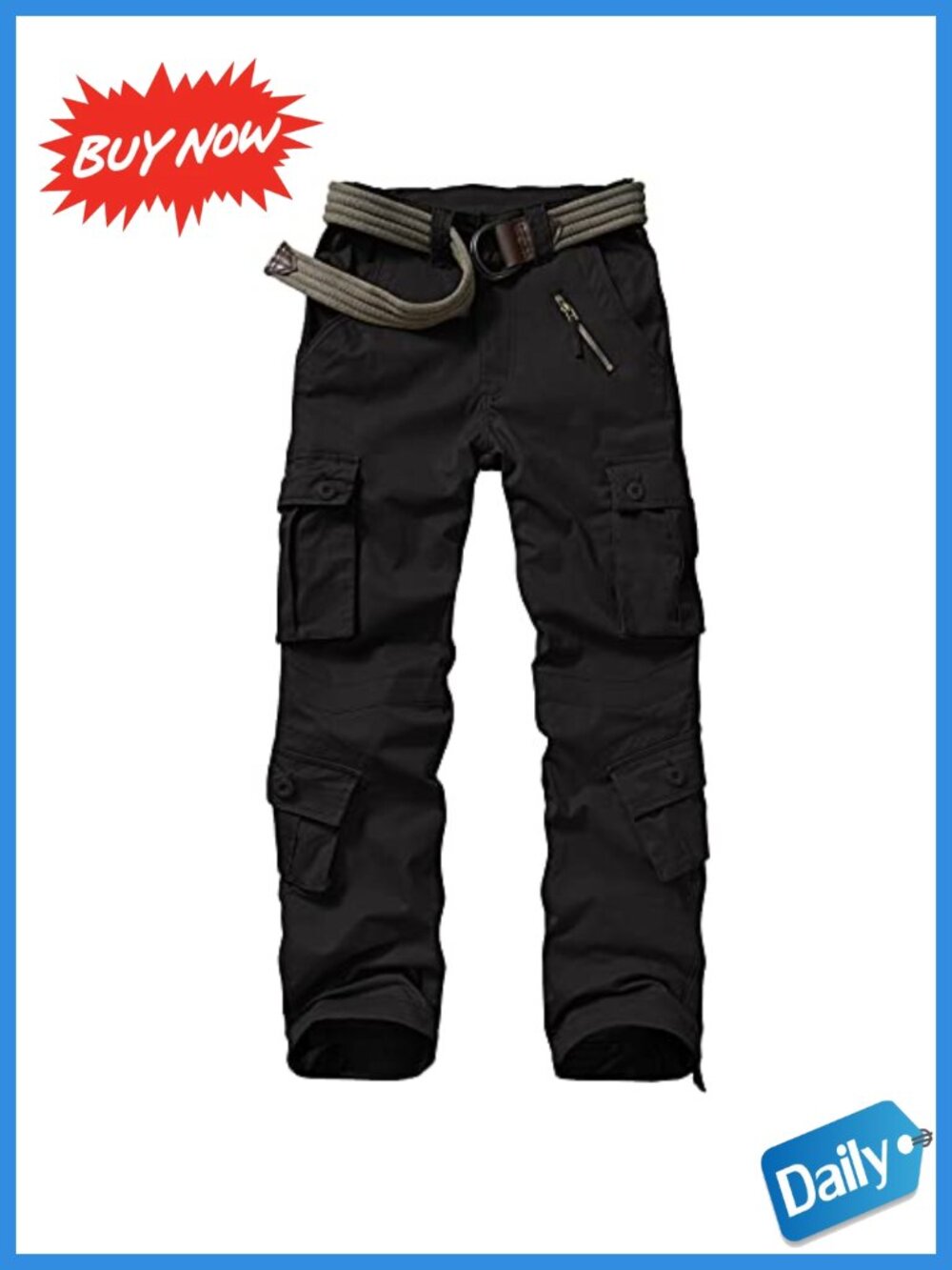 Women's Cargo Pants Cotton Casual Military Army Work Pants 8 Pocket